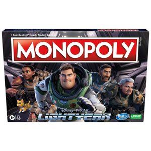 Monopoly Disney and Pixar's Lightyear Edition Board Game for Family, by Hasbro